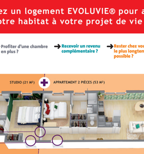 Nantes (44) | Appartements neufs divisibles evoluvie®
